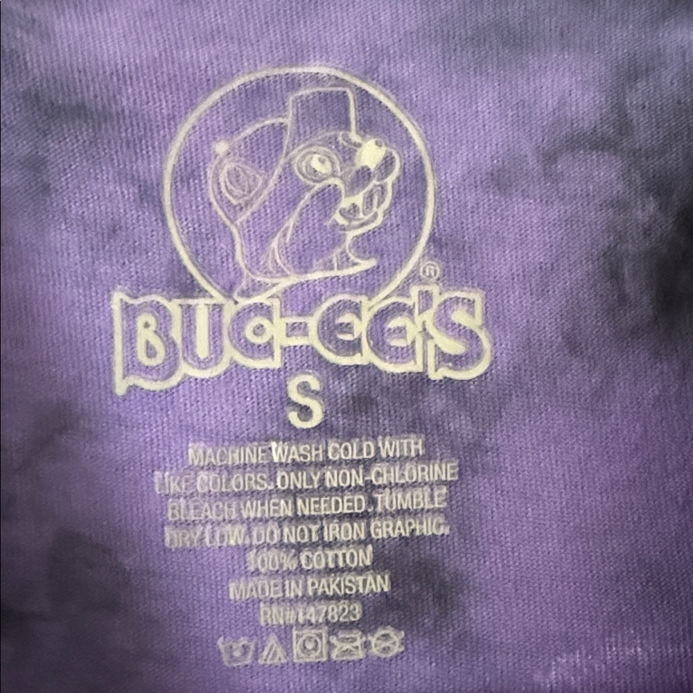 Buc-ees Purple Tie-Dye Halloween T-Shirt - Picture 3 of 5